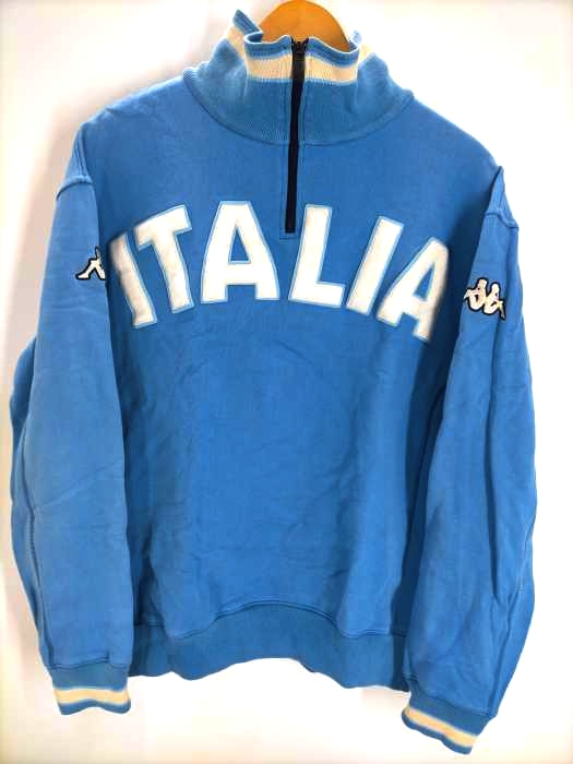 カッパ Kappa 90S ハーフジップスウェット ITALIA メンズ JPN：XL