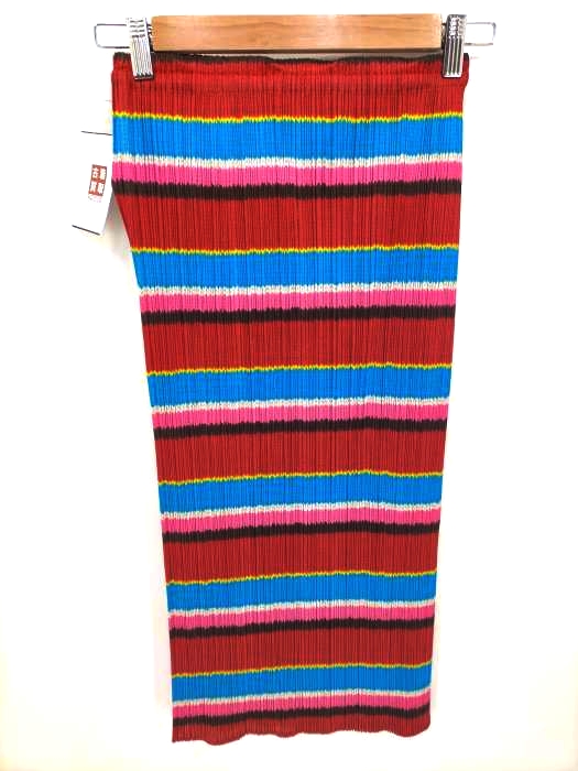 プリーツプリーズイッセイミヤケ PLEATS PLEASE ISSEY MIYAKE 01AW ボーダー柄 プリーツ スカート レディース  3