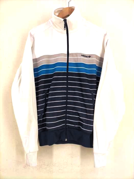 アディダス adidas ボーダートラックジャケット メンズ JPN：L