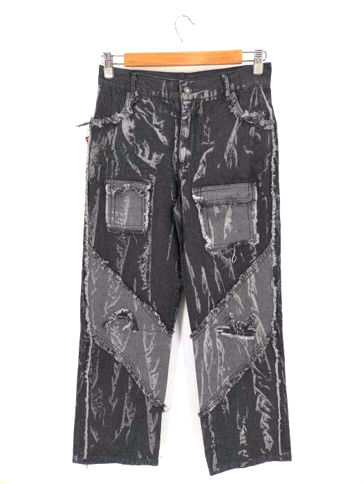 ユーズドフルギ USED古着 {{HI-LANDER}} Harley Gather Damage Jeans ダメージデニムパンツ メンズ  M