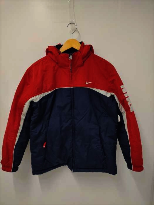 ナイキ NIKE 07AW ボーイズ規格 裏地フリースリバーシブルナイロンジップパーカー メンズ JPN：XL