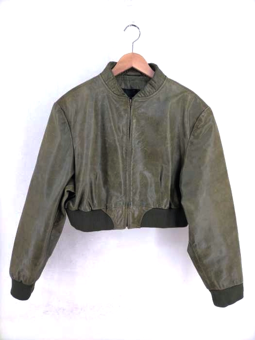 ユーズドフルギ USED古着 THE LEATHER COMPANY NEW YORK 90S~00S パキスタン製 ショート丈レザーブルゾン メンズ  6XL