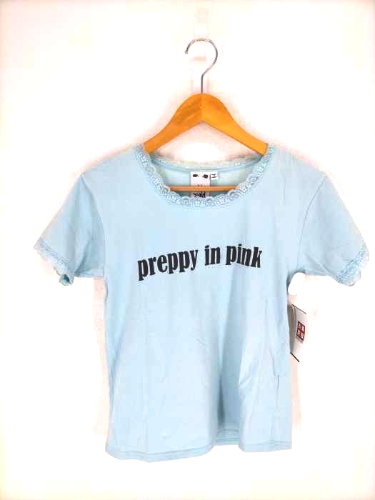 X-girl(エックスガール) クルーネックフリルプリントTシャツ レディース  2