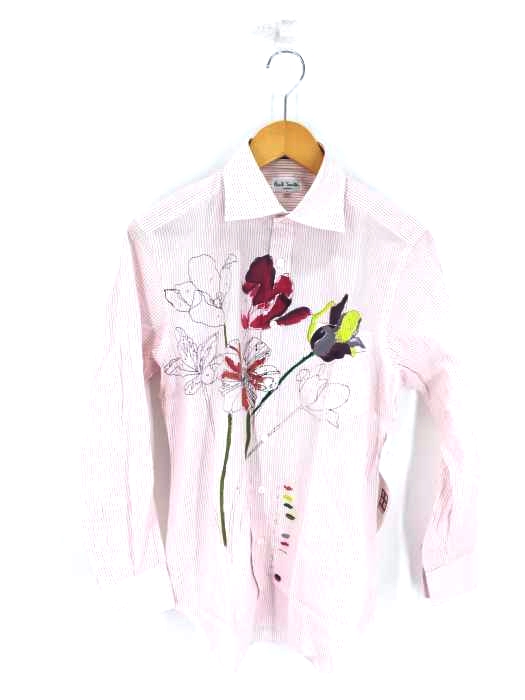 Paul Smith LONDON(ポールスミスロンドン) デッサンアートプリント ストライプシャツ メンズ JPN：M