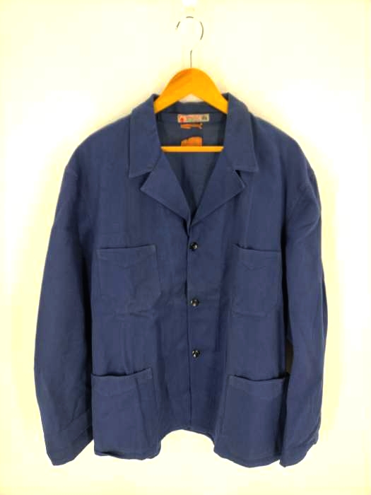 USED古着(ユーズドフルギ) 40-50S ユーロワーク SANFOR  カバーオールジャケット メンズ 表記無