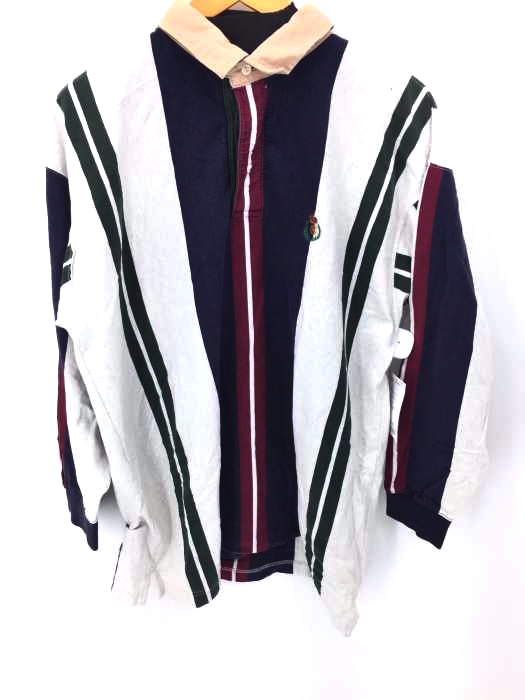 CHAPS RALPH LAUREN(チャップスラルフローレン) 90s ストライプポロシャツ メンズ import：L