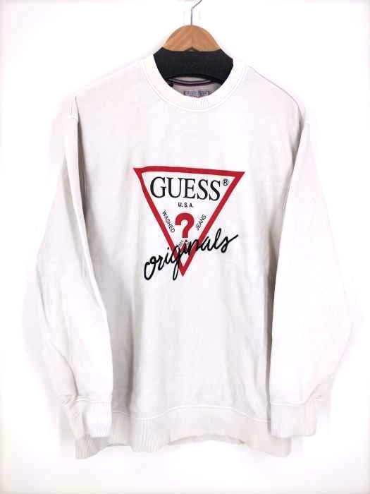 GUESS JEANS(ゲスジーンズ) Originals TRIANGLE LOGO CREW SWEAT  メンズ  L