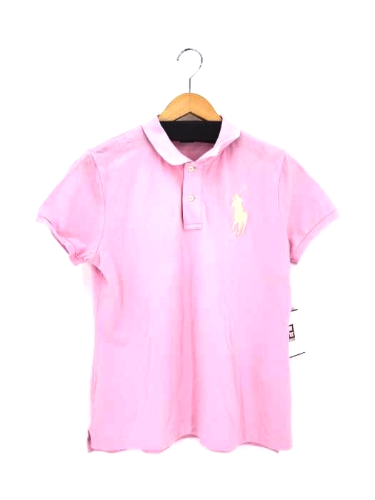 POLO RALPH LAUREN(ポロラルフローレン) SKINNY FIT ビッグポニーポロシャツ レディース import：L