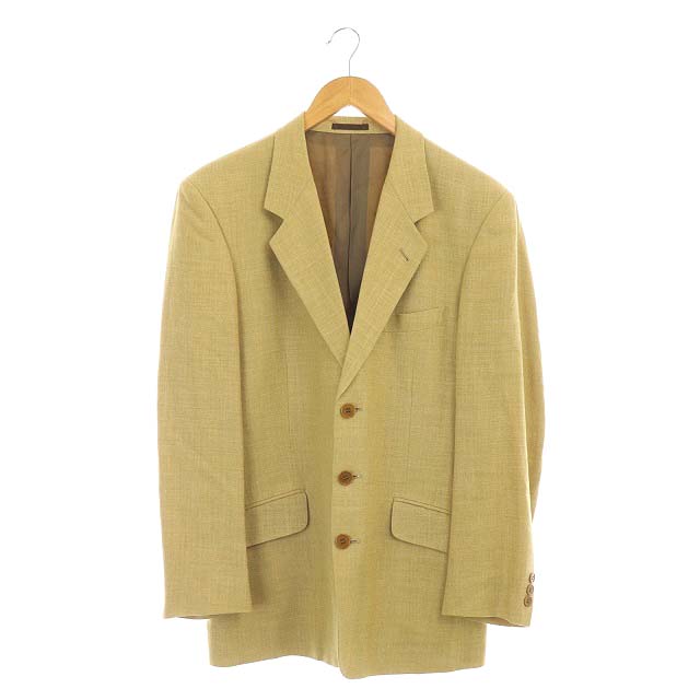 Paul Smith(ポールスミス) テーラードジャケット 3B リネン混 背抜き M キャメル /ES メンズ  M
