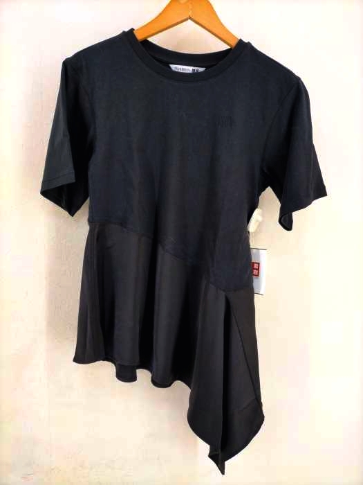 ユニクロ ジェイダブリューアンダーソン UNIQLO JW ANDERSON アシンメトリーヘムカットソー レディース JPN：XS