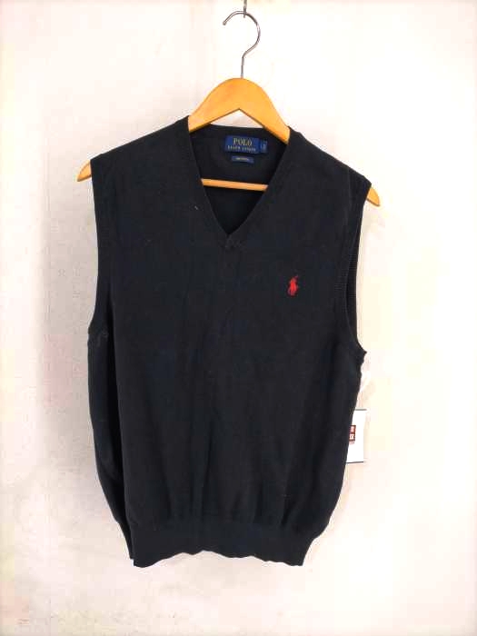 POLO RALPH LAUREN(ポロラルフローレン) ポニー刺繍 Vネックベスト メンズ JPN:L