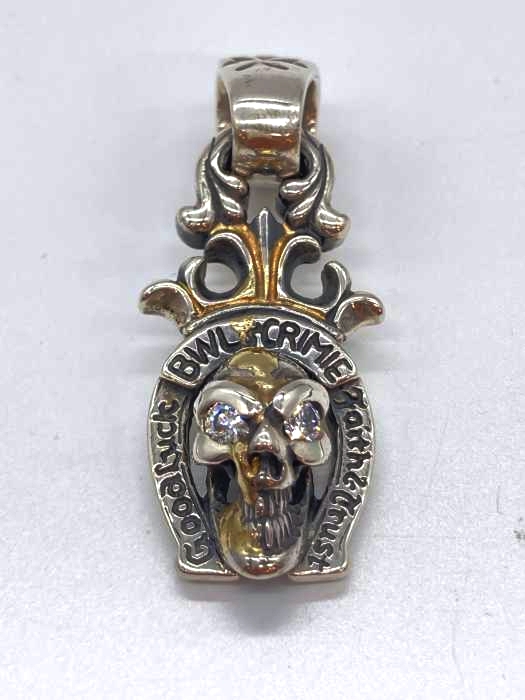 THE CRIMIE(クライミー) BW Skull Horseshoe Pendant  メンズ 表記無