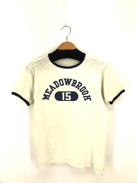 WAREHOUSE(ウェアハウス) 染み込みプリント リンガーTシャツ メンズ JPN：S