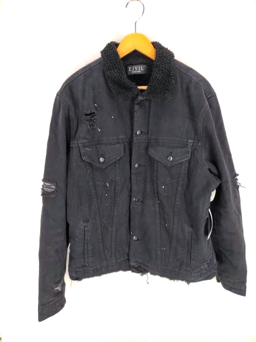 USED古着(ユーズドフルギ) {{CIVIL REGIME}} 裏ボア ダメージ加工ランチジャケット メンズ JPN：XL