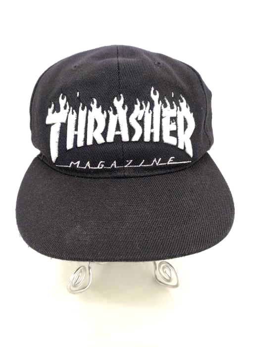 THRASHER(スラッシャー) ロゴ6パネルストレートキャップ メンズ FREE