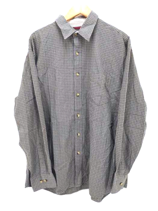 DOCKERS(ドッカーズ) チェック柄 長袖 ロングスリーブシャツ メンズ  XL