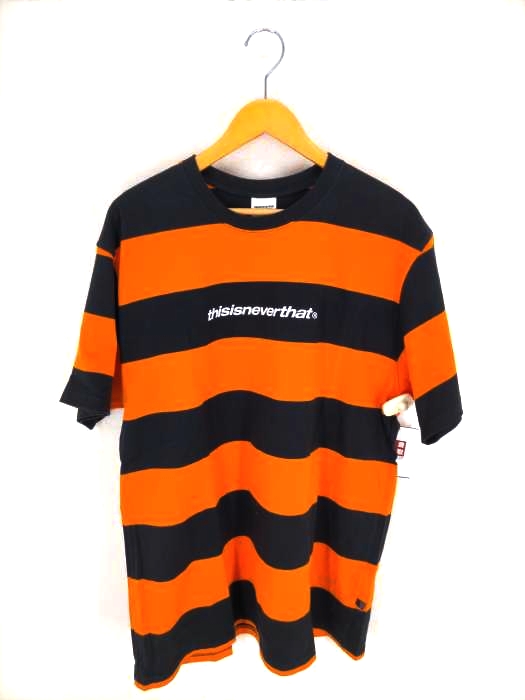 thisisneverthat(ディスイズネバーザット) SP-Logo Striped Tee メンズ JPN：L