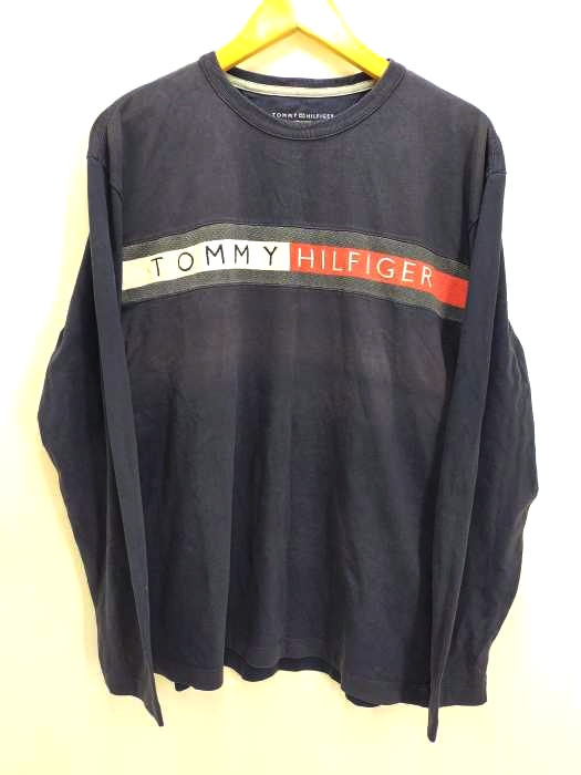 トミーヒルフィガー TOMMY HILFIGER クルーネック 長袖Tシャツ メンズ JPN：XL