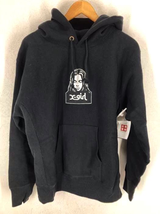 エックスガール X-girl REVERSE WEAVE SWEAT HOODIE レディース JPN：M