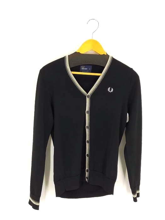 フレッドペリー FRED PERRY 100％ Merino Wool カーディガン メンズ  XS