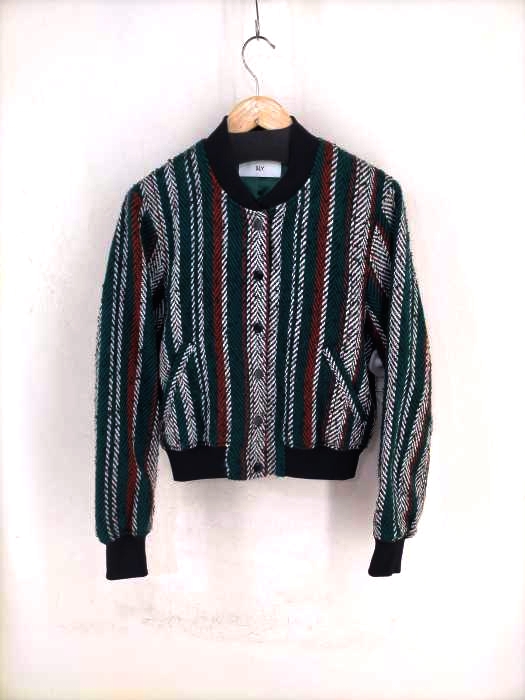 スライ SLY TWEED STRIPEノーカラーBZ レディース  1