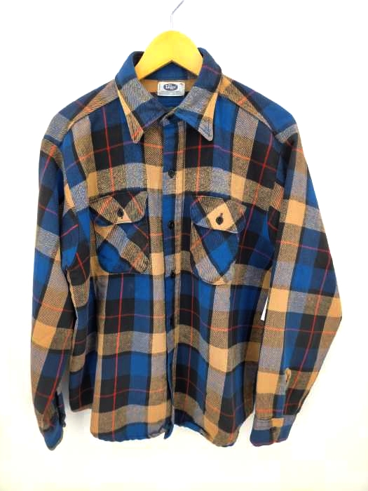 ユーズドフルギ USED古着 {{Mr.Leggs}}70S USA製 チェックネルシャツ メンズ JPN：XL