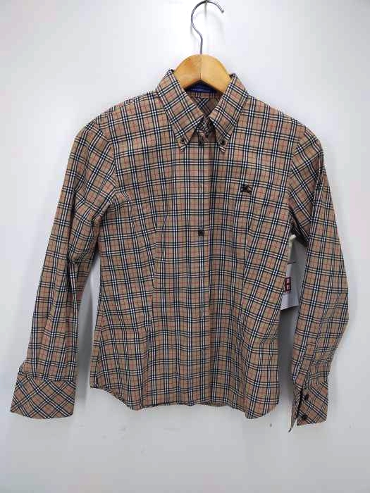 BURBERRYS BLUE LABEL(バーバリーズブルーレーベル) ノバチェックボタンダウンシャツ レディース JPN：38