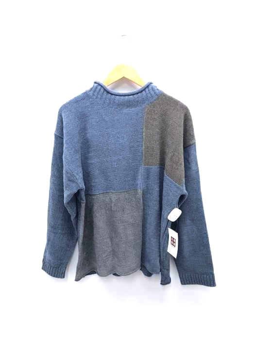 USED古着(ユーズドフルギ) パッチワークハイネックニット メンズ JPN：M