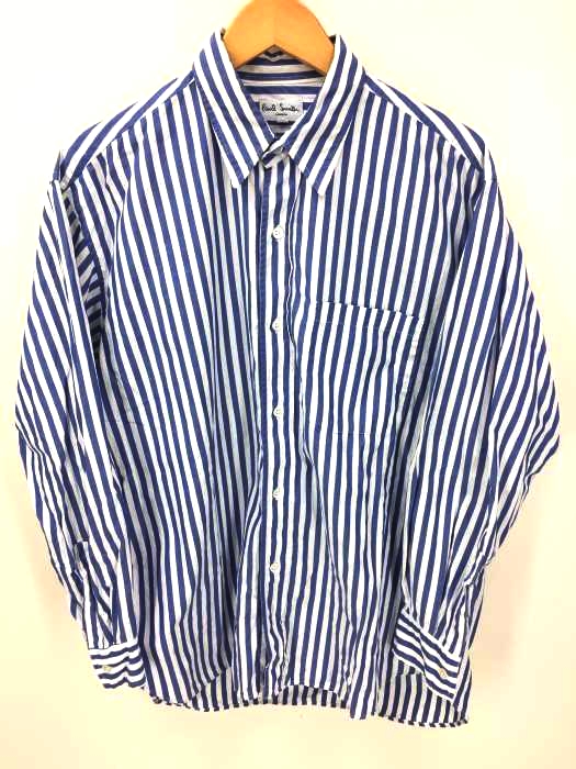 Paul Smith(ポールスミス) ストライプフロントポケットロングスリーブシャツ メンズ JPN：M
