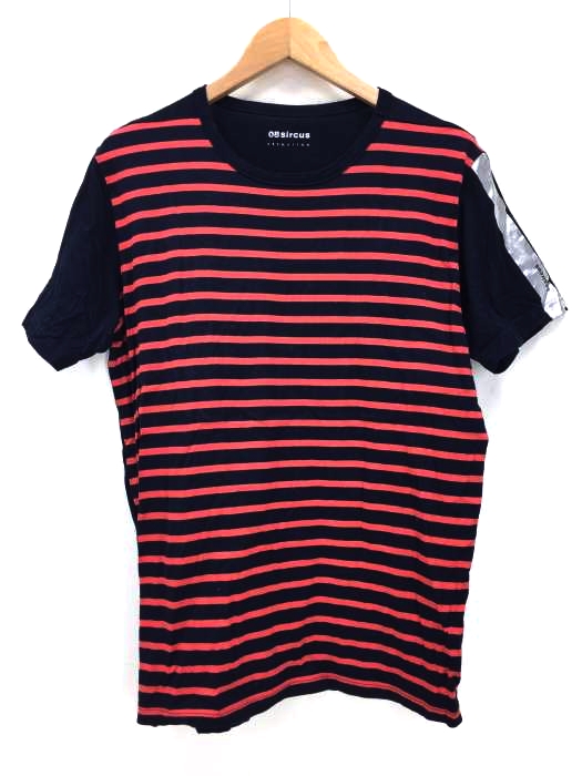 08 sircus(ゼロエイトサーカス) ボーダー 半袖 Tシャツ メンズ JPN：S