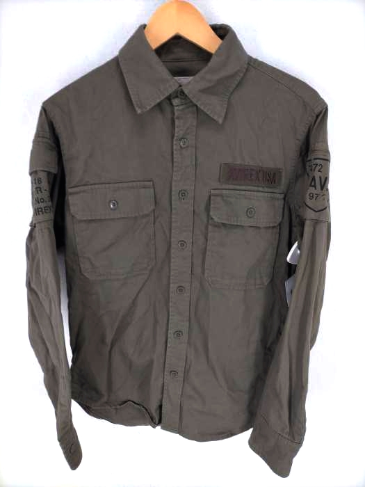 AVIREX(アヴィレックス) FATIGUE KHAKI SHIRT メンズ JPN:M