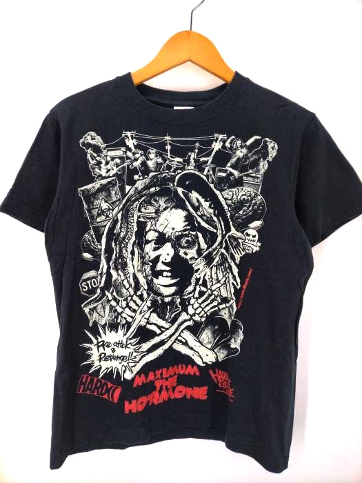 HARDCORE CHOCOLATE(ハードコアチョコレート) MAXIMUM THE HORMONE コラボ  6.2oz Tシャツ メンズ JPN：S