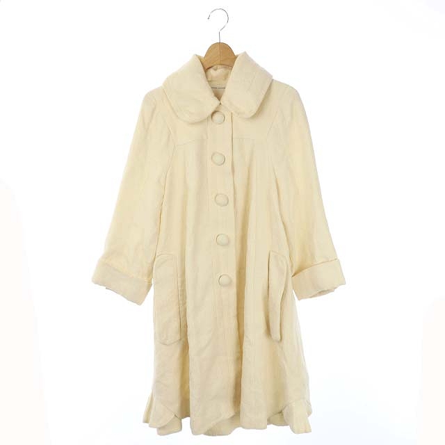 MARC JACOBS(マークジェイコブス) ステンカラーコート スプリングコート リネン ロング 2 アイボリー /HS ■EC レディース  2（日本サイズ相当M)