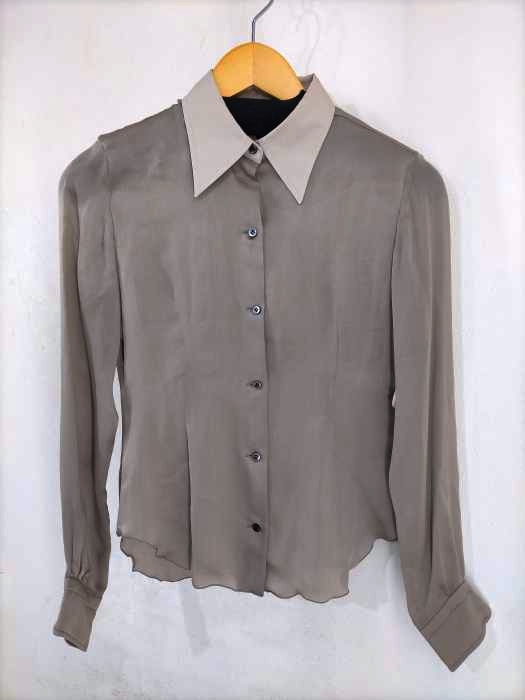 BARNEYS NEWYORK(バーニーズニューヨーク) クレリックシルクシャツ レディース JPN：40