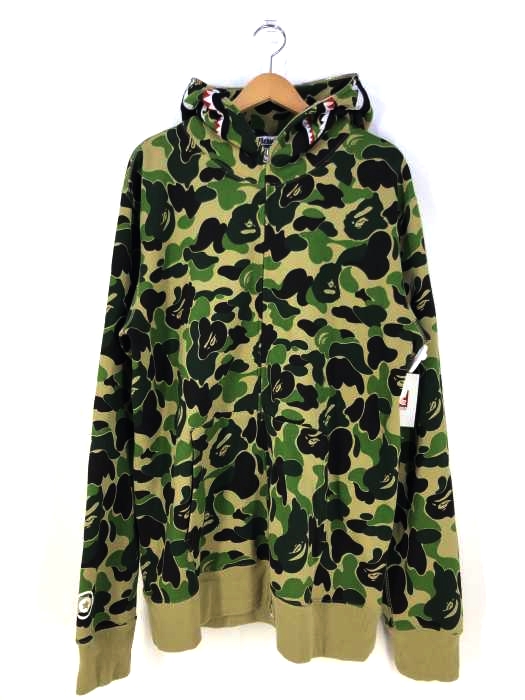 アベイシングエイプ A BATHING APE SHARK FZIP HOODY  メンズ  3XL