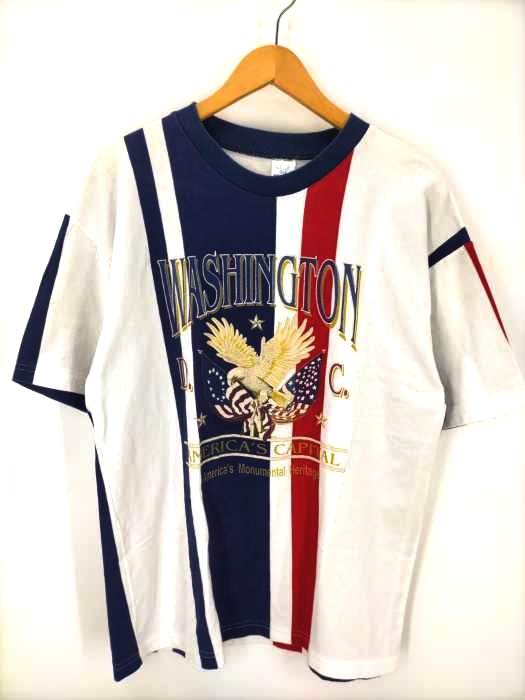 USED古着(ユーズドフルギ) USA製 BULTI ビッグサイズ 鹿の子クルーネックTシャツ メンズ import：XL
