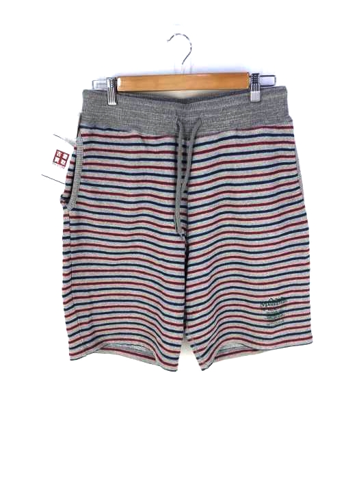 MANASTASH(マナスタッシュ) スウェット マルチボーダー ショートパンツ ショーツ メンズ JPN：L