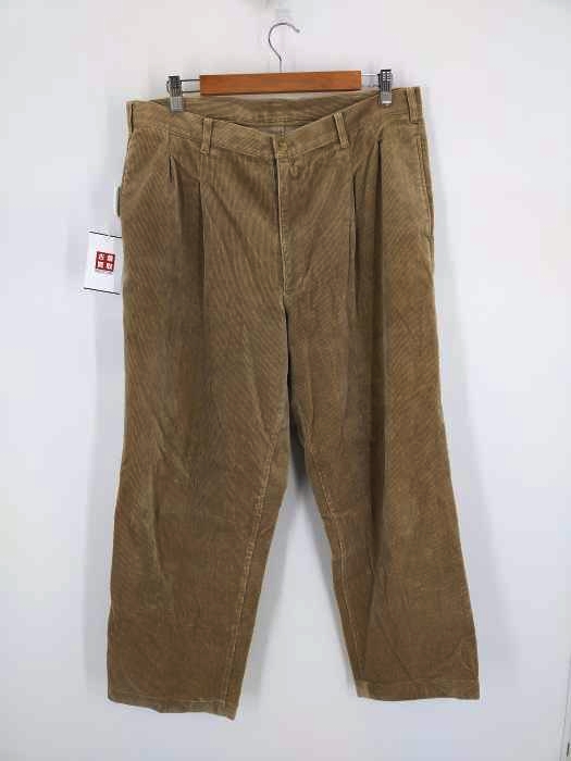 USED古着(ユーズドフルギ) 2タック コーデュロイ ワイドテーパードパンツ メンズ 表記無