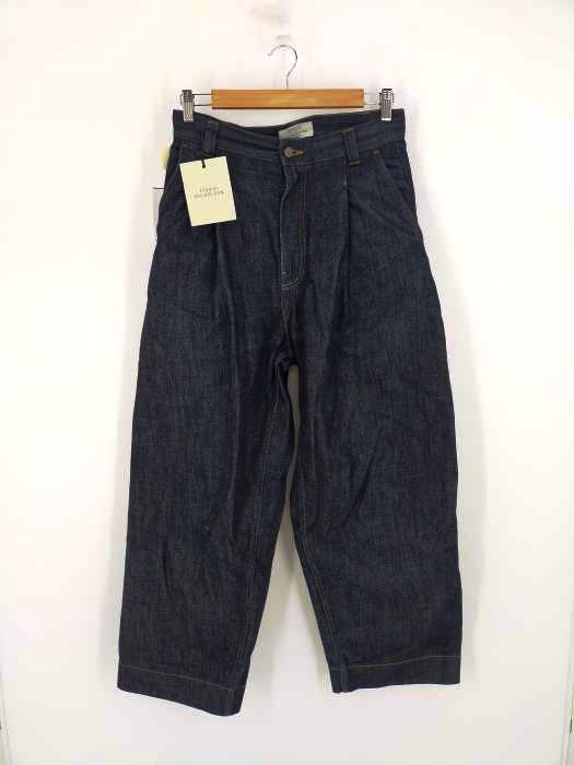 STUDIO NICHOLSON(スタジオニコルソン) BRIDGES PANT SELVEDGE DENIM シンチバック ワイド メンズ  XS