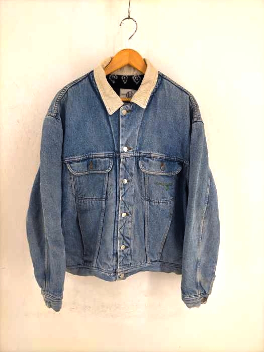 USED古着(ユーズドフルギ) TURQUOISE 襟コーズ切替内ボアトラッカージャケット メンズ 表記無