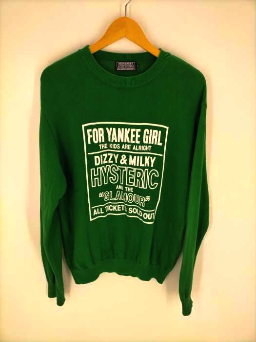 HYSTERIC GLAMOUR(ヒステリックグラマー) 21AW DIZZY＆MILKY プルオーバーニット メンズ JPN：L