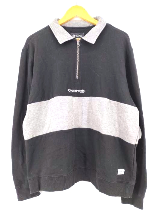 ユーズドフルギ USED古着 {{cypher}} ハープジップスウェット メンズ JPN：XL