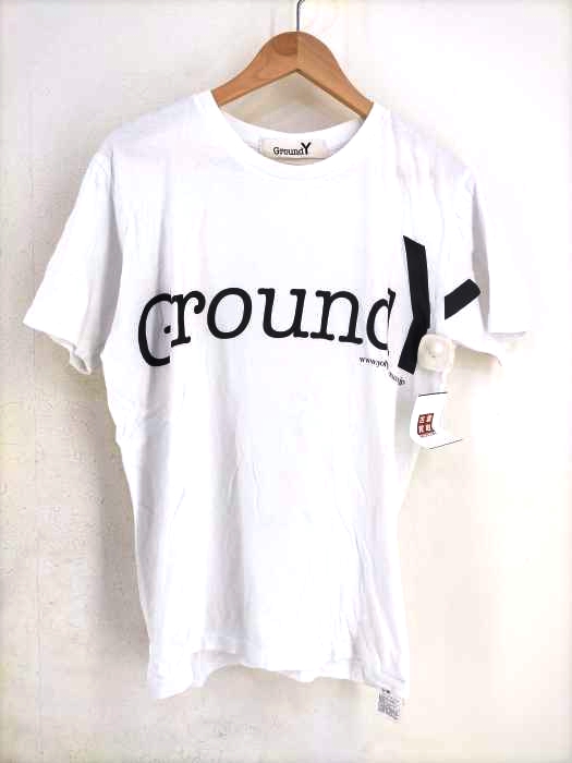 グラウンド ワイ Ground Y グラフィックロゴ クルーネックTシャツ メンズ JPN：4