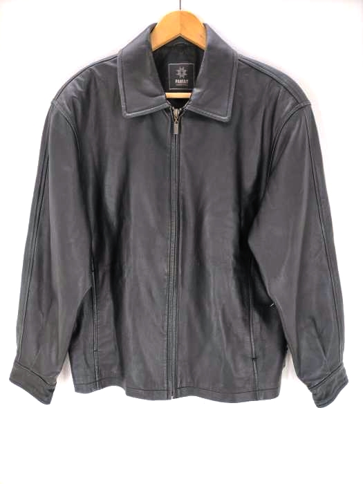 ユーズドフルギ USED古着 {{PARFAIT}} 本革 シングル レザージャケット メンズ import：XS