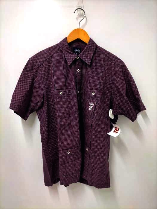 ステューシー Stussy 90s USA製 オールドStussy チェックキューバシャツ メンズ import：M