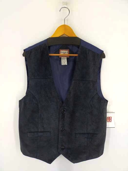 ユーズドフルギ USED古着 レザー切替 ジレ メンズ import：L