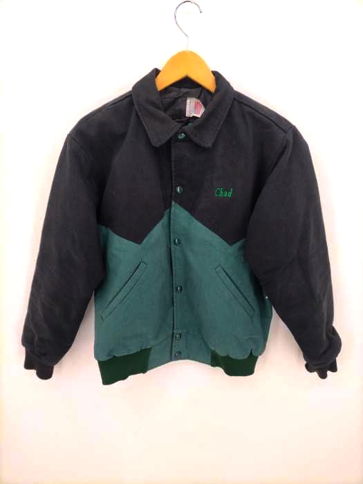 ユーズドフルギ USED古着 MADE IN USA SIERRA VIEW JERSEYS コットンスタジャン ツートン メンズ import：M