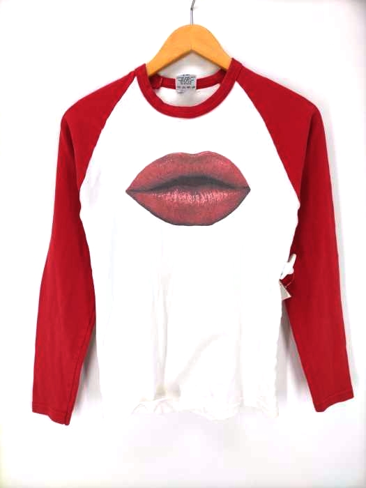 USED古着(ユーズドフルギ) USA製 PHILADELPHIA MUSEUM OF ART DALI LIP ラグランカットソー ユニセックス メンズ import：M