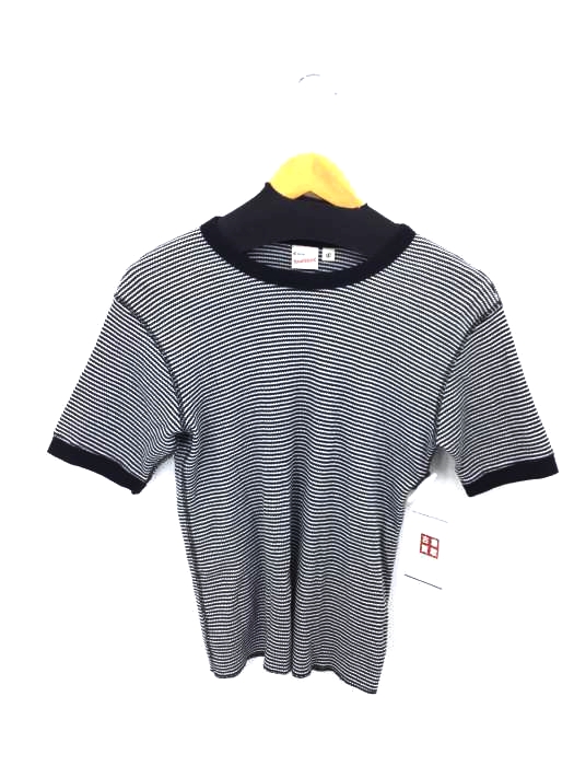 Healthknit(ヘルスニット) ボーダーリンガーTシャツ レディース JPN：S