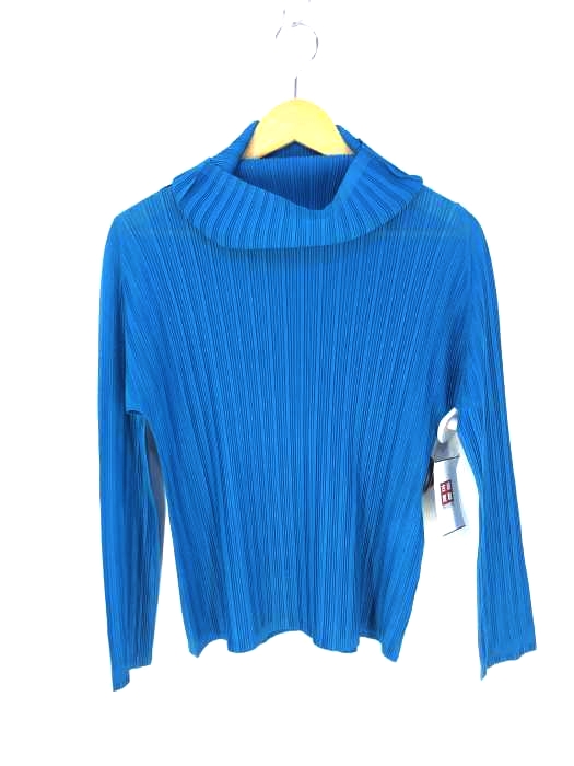 PLEATS PLEASE ISSEY MIYAKE(プリーツプリーズイッセイミヤケ) ボリュームネックロングスリーブシャツ レディース  無